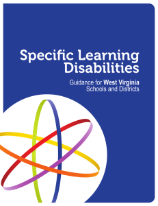 Specific Learning Disabilities West Virginia Schools and Districts