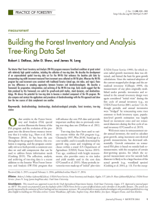 Building the Forest Inventory and Analysis Tree-Ring Data Set measurement