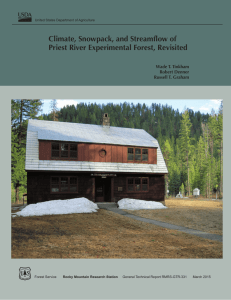 Climate, Snowpack, and Streamflow of Priest River Experimental Forest, Revisited Robert Denner