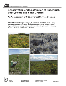 Conservation and Restoration of Sagebrush Ecosystems and Sage-Grouse: