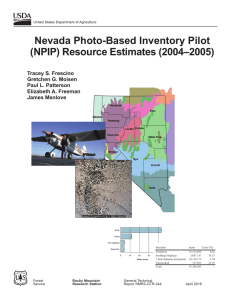 Nevada Photo-Based Inventory Pilot (NPIP) Resource Estimates (2004–2005) Tracey S. Frescino