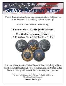 Want to learn about applying for a nomination for a... scholarship to a U.S. Military Service Academy?