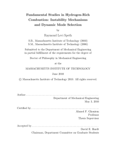 Fundamental Studies in Hydrogen-Rich Combustion: Instability Mechanisms and Dynamic Mode Selection