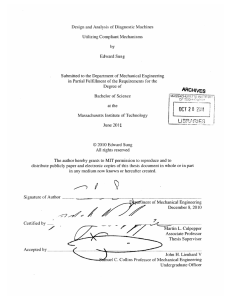 Design  and Analysis  of Diagnostic Machines Edward  Sung