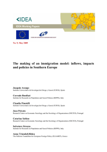 The  making  of  an  immigration ... and policies in Southern Europe  Joaquin Arango