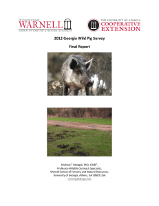 2012 Georgia Wild Pig Survey Final Report
