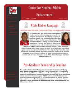 Center for Student-Athlete Enhancement White Ribbon Campaign