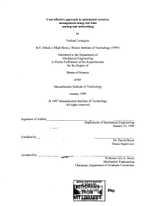 Cost-effective  approach to automated  resource sensing  and networking by