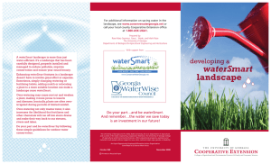 For additional information on saving water in the landscape, see or