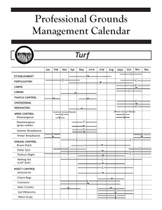 Professional Grounds Management Calendar Turf C