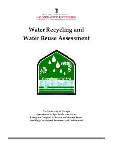 Water Recycling and Water Reuse Assessment