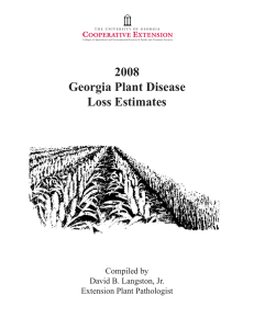 2008 Georgia Plant Disease Loss Estimates Compiled by