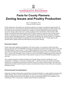 Zoning Issues and Poultry Production Facts for County Planners: