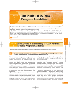 2 The National Defense Program Guidelines