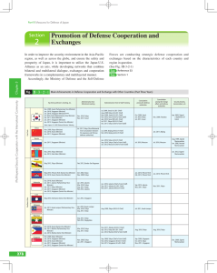 2 Promotion of Defense Cooperation and Exchanges Section