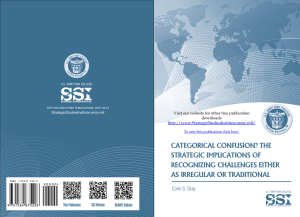 categorical confusion? the strategic implications of recognizing challenges either as irregular or traditional