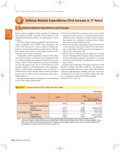 4 Defense-Related Expenditures (First Increase in 11 Years) 1 Defense-Related Expenditures and Changes