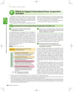 44 Efforts to Support International Peace Cooperation Activities