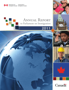 Annual Report 2011 to Parliament on Immigration