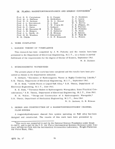 IX. PLASMA  MAGNETOHYDRODYNAMICS  AND  ENERGY  CONVERSION