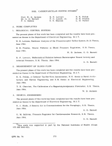 XXII. CARDIOVASCULAR  SYSTEM  STUDIES R.  K.  Pollak