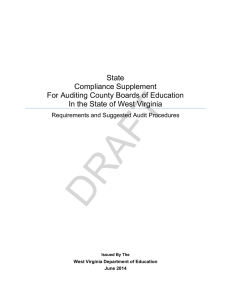 DRAFT  State Compliance Supplement