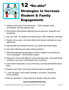12 “Do-able” Strategies to Increase Student &amp; Family
