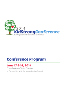 KidStrong Conference Conference Program 2014