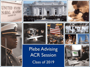 Plebe Advising ACR Session Class of 2019