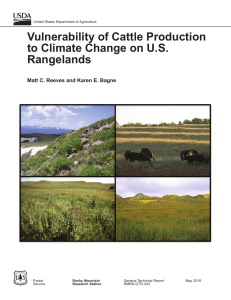 Vulnerability of Cattle Production to Climate Change on U.S. Rangelands