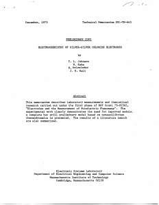 December, 1975 Technical Memorandum ESL-TM-643 PRELIMINARY COPY
