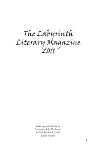 The Labyrinth Literary Magazine 2011 1