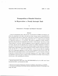 Transposition  of  Banded  Matrices