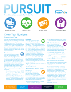 PURSUIT Know Your Numbers:  Preventive Care