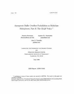 Asymptotic  Buffer  Overflow  Probabilities  in ... II:  The