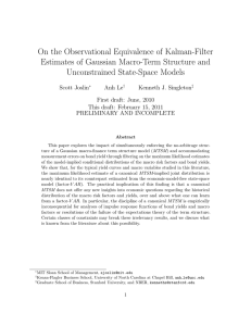 On the Observational Equivalence of Kalman-Filter Unconstrained State-Space Models