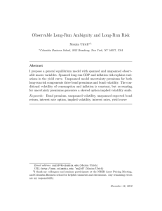 Observable Long-Run Ambiguity and Long-Run Risk