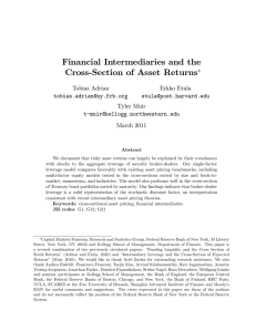 Financial Intermediaries and the Cross-Section of Asset Returns