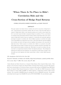 ‘When There Is No Place to Hide’: Correlation Risk and the