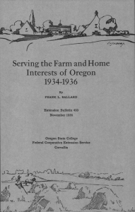 Interests of Oregon Serving the Farm and Home 1934-1936