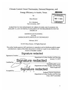 Climate  Control:  Smart Thermostats,  Demand  Response,...