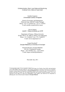 Collateralization, Bank Loan Rates and Monitoring:  Geraldo Cerqueiro