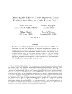 Dissecting the Effect of Credit Supply on Trade: