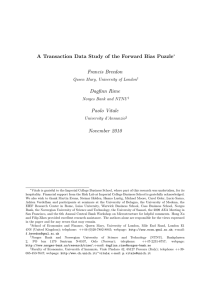 A Transaction Data Study of the Forward Bias Puzzle Francis Breedon
