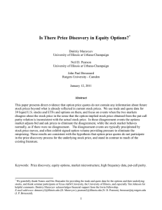 Is There Price Discovery in Equity Options?