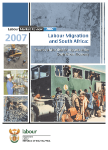 2007 Labour Migration and South Africa: