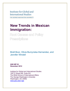 New Trends in Mexican Immigration:  Brett Boor, Olivia Burzynska-Hernandez, and