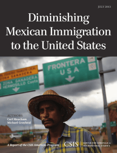 Diminishing Mexican Immigration to the United States authorS
