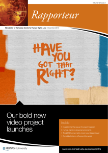 Rapporteur Our bold new video project launches