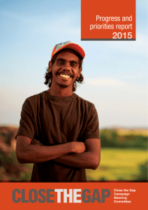 2015 Progress and priorities report Close the Gap